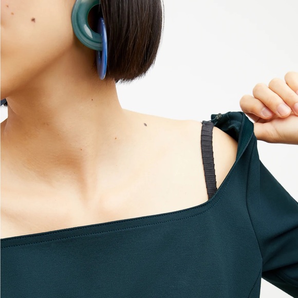 NEW MM Lafleur Jace 1.0 Ponte Top in Deep Sea XS - Picture 4 of 11